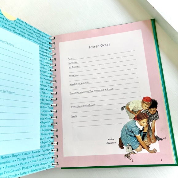 NEW Norman Rockwell My School Days Keepsake Album Preschool to Grade 8 Art Book - Picture 7 of 16